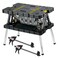 Keter Folding Work Table, Portable Workbench w/ 12" Clamps for Garage/Wood Shop