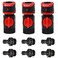 Eden 93218 Premium Garden Connect with Shutoff Valve and Water Stop &amp; Lock Feature Quick Release Kit Hose Fittings and Adapters, (3 Sets/ 9 Pc)