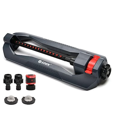 Eden 96213 Lawn &amp; Garden Essential Oscillating Sprinkler   Water Sprinkler for Yard,Covers up to 3,600 sq. ft., Heavy Weight Base