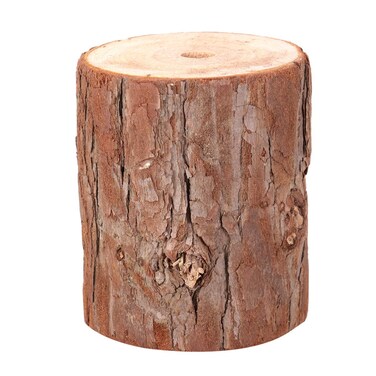 EXCEART Tree Stump Round Wood Stump Flower Bark Holder Flower Arrangement Stand Place Card Wooden Holder Plant Rack Stand for Garden Household Living Room - Size L Artificial Tree Stump