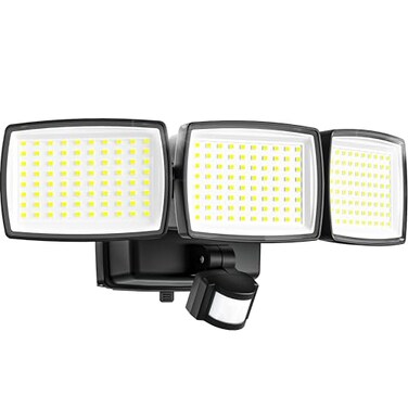 Battery Powered Motion Sensor Outdoor Lights, 1500LM Flood Lights, IP65 Waterproof Security Lights,Motion Detector Lights Wireless for Outside, Yard 1Pack