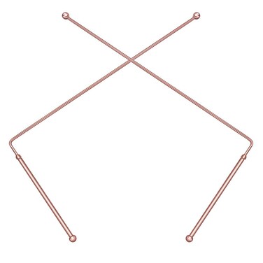 99.9% Copper Dowsing Rods - 2PCS Divining Rods - for Ghost Hunting Tools, Divining Water, Treasure, Buried Items Etc