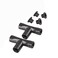 Cuckoo Irrigation System Hose Quick Connector 3/8" DiameterTee&amp;Plug Connectors Hose Fittings Garden Hose Adapter Black (Tee&amp;Plug)
