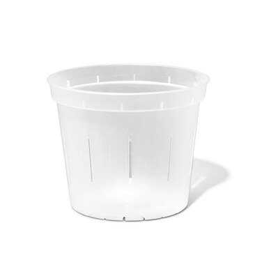 rePotme Orchid Pot - 6 inch Slotted Clear Orchid Pots - 3 Pack (Crystal Clear)