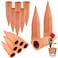TKSCUSR Plant Self-Watering Stakes-15 Pack Terracotta Automatic Plant Waterer Devices Auto-Water Irrigation System for Indoor/Outdoor Plants