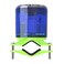 Aolyty Solar Strobe Warning Light IP54 Waterproof LED Flashing Safety Light Bright Warning Lamp Outdoor for Construction Traffic Dock Marine Beacon Road Signs (Blue)