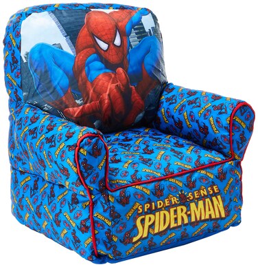 Marvel Spiderman Bean Bag Sofa Chair,Blue,Large