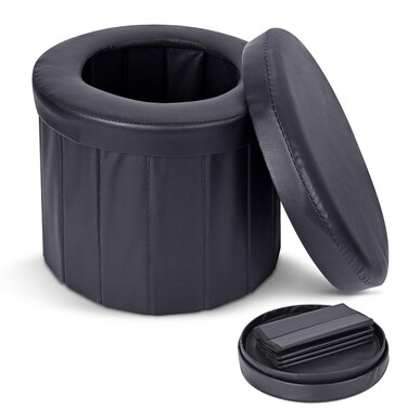 KDD Portable Toilet Camping Outdoor Car folding Stool,Toilet for Camping, Hiking, Boating,Long Trips, Traffic jam