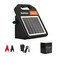 Andmon 10 Miles Solar Electric Fence Charger with Day or Night Mode, 0.11 Joule Portable Solar Fence Charger for Livestock