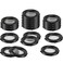 Tatuo 35 Pack Garden Hose Washers Rubber Washers Seals, Self Locking Tabs Keep Washer Firmly Set Inside Fittings for Garden Hose and Water Faucet