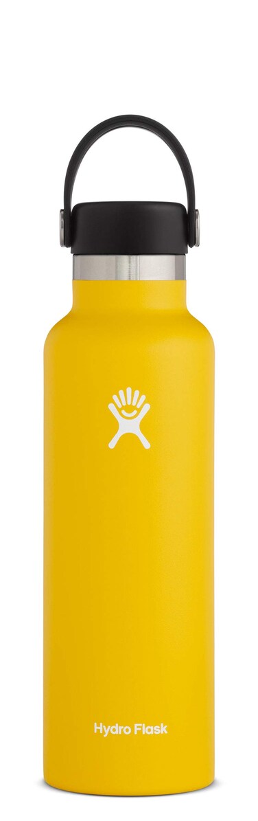 Hydro Flask Water Bottle - Standard Mouth Flex Lid - 21 oz, Sunflower