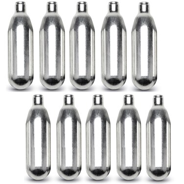 Byrna 8 Gram CO2 + Oiler Cartridges   10 Count Pack   for Byrna SD/HD/EP - (9 CO2 + 1 Oiler Cylinders)