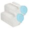 MedVance- Urinals for Men 1000ml with Glow in The Dark Spill Proof Pop Cap Lid, Plastic Pee Bottles for Men, Male Urinals, Pee Container Men, Portable Urinal for Car, Elderly &amp; Incontinence (2 Pack)
