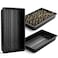 Mr. Pen- Plastic Growing Trays, 5Pack, Black, 17x10, Plant Tray, Seed Tray, Seedling Tray, Propagation Tray, Plant Trays for Seedlings, Planting Trays, Microgreens Growing Trays, Seedling Starter Tray