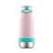 Ello Emma 14oz Vacuum Insulated Stainless Steel Kids Water Bottle with Straw and Built-in Carrying Handle and Leak-Proof Locking Lid for School Backpack, Lunchbox and Outdoor Sports, Cotton Candy