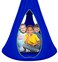 Sorbus Pod Swing for Kids - Durable Hanging Hammock Chair w/Adjustable Rope - 2 Windows &amp; 1 Entrance - Tree Tent Sensory Swing for Kids Indoor Outdoor Use - 250lbs Sturdy Nest Swing - (40", Blue)