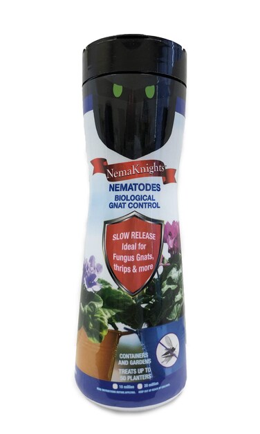 The Environmental Factor NemaKnights Nematodes, Slow-Release Biological Gnat Control, Shakeable Nematode for Fungus Gnat, Thrips &amp; Other Garden Pests - 280g (Treats up to 50 Planters)