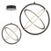 JONATHAN Y JYL7211A Orbit 16.5" Adjustable Integrated LED Metal Pendant Contemporary Dimmable Dining Room Living Room Kitchen Commercial Office, Black