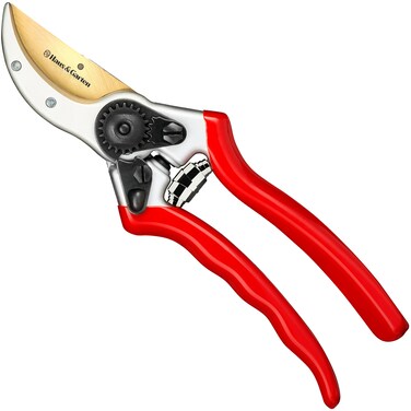 Haus &amp; Garten ClassicPRO 8.5" Professional Premium Titanium Bypass Pruning Shears - Use As Pruners, Garden Shears, Heavy Duty Handheld Pruning Shears For Gardening, Clippers, Pruner Scissor Tool