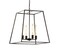 JONATHAN Y JYL9534A Hutson 4-Light 21" Iron Modern Angled LED Chandelier, Bohemian, Casual, Cottage, Designer, Farmhouse, Glam, Industrial, Rustic, Transitional, Living Room, Kitchen, Bedroom, Black