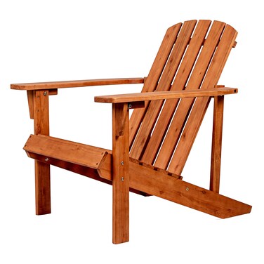 JONATHAN Y PAT1002A Westport Outdoor Patio Traditional Acacia Wood Adirondack Chair for Garden, Lawn, Backyard, Pool, Deck, Beach, Firepit, Light Brown