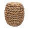 JONATHAN Y TBL2000A Sage 21" Rustic Bohemian Barrel-Style Abaca/Iron Handwoven Indoor/Outdoor Stool Coastal, Rustic, Mid-Century, Southwestern, Patio, Garden Room, Bathroom, Living Room, Brown