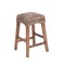 JONATHAN Y CSL1101A Maui 25.5" Rustic Bohemian Hyacinth/Wood Backless Counter Stool for Home, Kitchen, Dining Room, Workspaces, Cafes and Resturants, Brown Wash Woven Seat with Natural Wood Frame