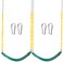 TURFEE 2 Pack Green Swing Seats Heavy Duty with 66" Chain, Swing Set Accessories Replacement with Snap Hooks for Kids Outdoor Play Playground, Trees, Playground(Green)