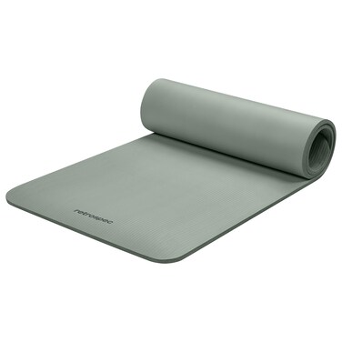 Retrospec Solana Yoga Mat 1/2" Thick w/Nylon Strap for Men &amp; Women - Non Slip Excercise Mat for Yoga, Pilates, Stretching, Floor &amp; Fitness Workouts, Sage