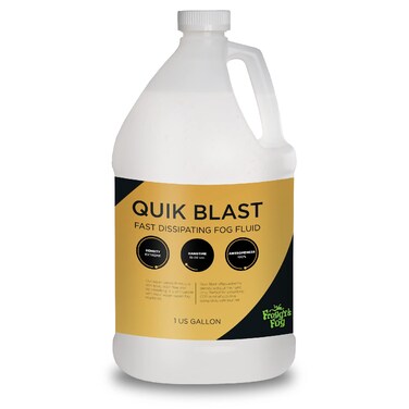 Froggy's Fog QuikBlast Fog Juice, High-Density, Fast-Dissipating Fog Fluid for Water-Based Fog Machines, Perfect for Fog Blasts and Chauvet Geysers,1 Gallon