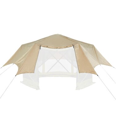 Hike Crew Gazebo Rain Shelter Tarp Compatible with 6-Sided Pop-Up Tent with 6.5ft Panels   Durable Canopy Transforms Your Gazebo into A Waterproof Environment