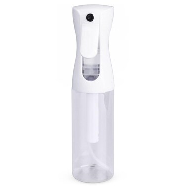 VIGOR PATH Continuous Water Mister Spray Bottle for Hair - Continuous Spray Nano Fine Mist Sprayer - Empty Spray Bottle - Reusable Beauty Spray Bottle - Cleaning, Hairstyling &amp; Plants (Clear - 10oz)