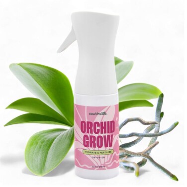 Orchid Grow Fertilizer - Bring dormant Orchids Back to Life - Gentle Formula, Easy Continuous Spray for Maximum Coverage - Concentrated Dried Packets Make Double The Product