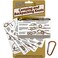 ReferenceReady Outdoor Knots - Waterproof Knot Tying Cards with Mini Carabiner - Includes 22 Rope Knots for Camping, Backpacking, and Scouting Scenarios