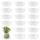 UltraOutlet 20 Pack 6 Inch Plant Saucers Clear Plastic Plant Saucer Drip Trays Small Plant Plate Dish for Indoor Flower Pots and Planters, Bulk