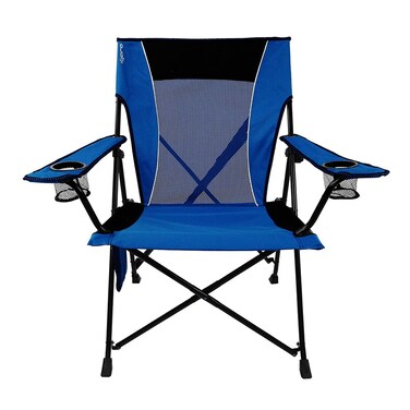 Kijaro Dual Lock Folding Camp Chairs - Versatile for Sports, Outdoors &amp; Lawns - Locks Positions - Maldives Blue