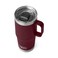 YETI Rambler 20 oz Travel Mug, Stainless Steel, Vacuum Insulated with Stronghold Lid, Wild Vine Red