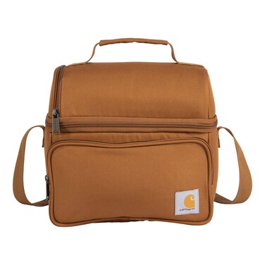 Carhartt Camping Cooler, Worksite Lunchbox, Soft Shell Cooler for Construction Sites, Work and Everyday Use Cooler, Carhartt Brown
