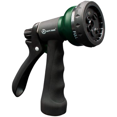 AUTOMAN-Garden-Hose-Nozzle, ABS Water Spray Nozzle with 7 Adjustable Watering Patterns, Slip Resistant for Watering Plants, Lawn&amp; Garden, Washing Cars, Cleaning, Showering Pets &amp; Outdoor Fun.