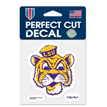 WinCraft LSU Tigers Official NCAA 4 inch x 4 inch Die Cut Car Decal by 521958