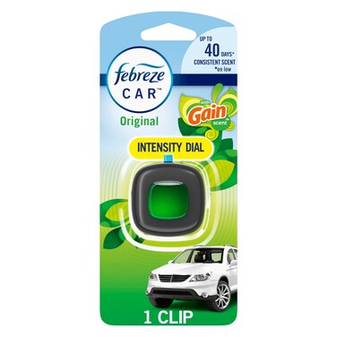 Febreze Car Air Freshener Vent Clip with Gain Scent Original, 1 count