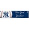 WinCraft MLB New York Yankees 13280213 Bumper Strip, 3" x 12", Black