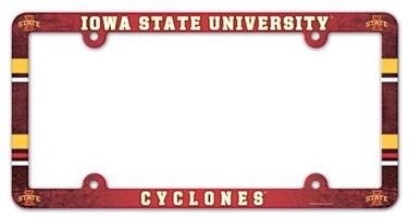 Wincraft NCAA Iowa State University 89789012 LIC Full Color Plate Frame