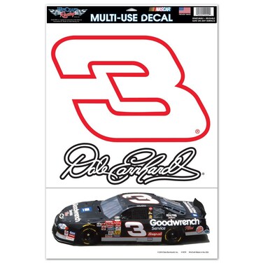 Wincraft NASCAR Dale Earnhardt 27172010 Multi Use Decal, 11" x 17