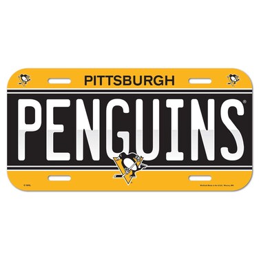 Wincraft NHL Pittsburgh Penguins 85241414 License Plate