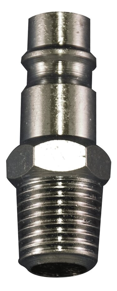 Milton S-762-1 3/8" MNPT HIGHFLOWPRO V-Style/European Interchange Steel Air Plug Fitting (High Volume Low Pressure Application)