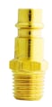 Milton S-762 3/8" MNPT HIGHFLOWPRO V-Style/European Interchange Brass Air Plug Fitting (High Volume Low Pressure Application)