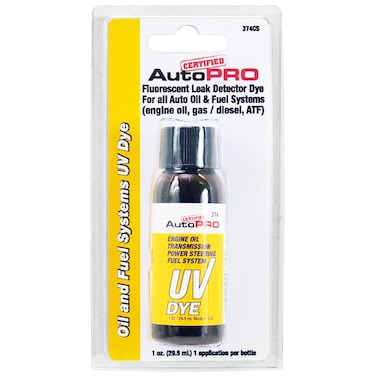 InterDynamics Certified Auto Pro Oil and Fuel System UV Dye Leak Detection for Cars &amp; Trucks &amp; More, 1 Oz, 374CS, Universal
