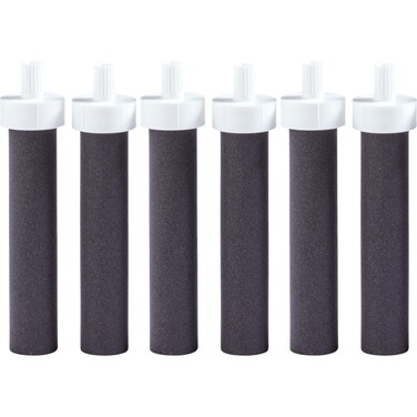 Brita Water Bottle Replacement Filters, BPA-Free, Replaces 1,800 Plastic Water Bottles a Year, Lasts Two Months or 40 Gallons, Includes 6 Filters