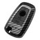 TANGSEN Smart Key Fob Case Compatible with FORD EDGE EXPEDITION EXPLORER FUSION for MUSTANG COBRA 4 Button Keyless Entry Remote Personalized Protective Cover Carbon Fiber